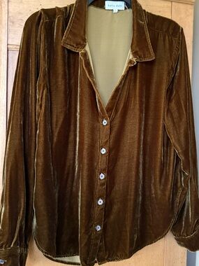 Bella Dahl Soft Velvet Blouse - Ladies Large